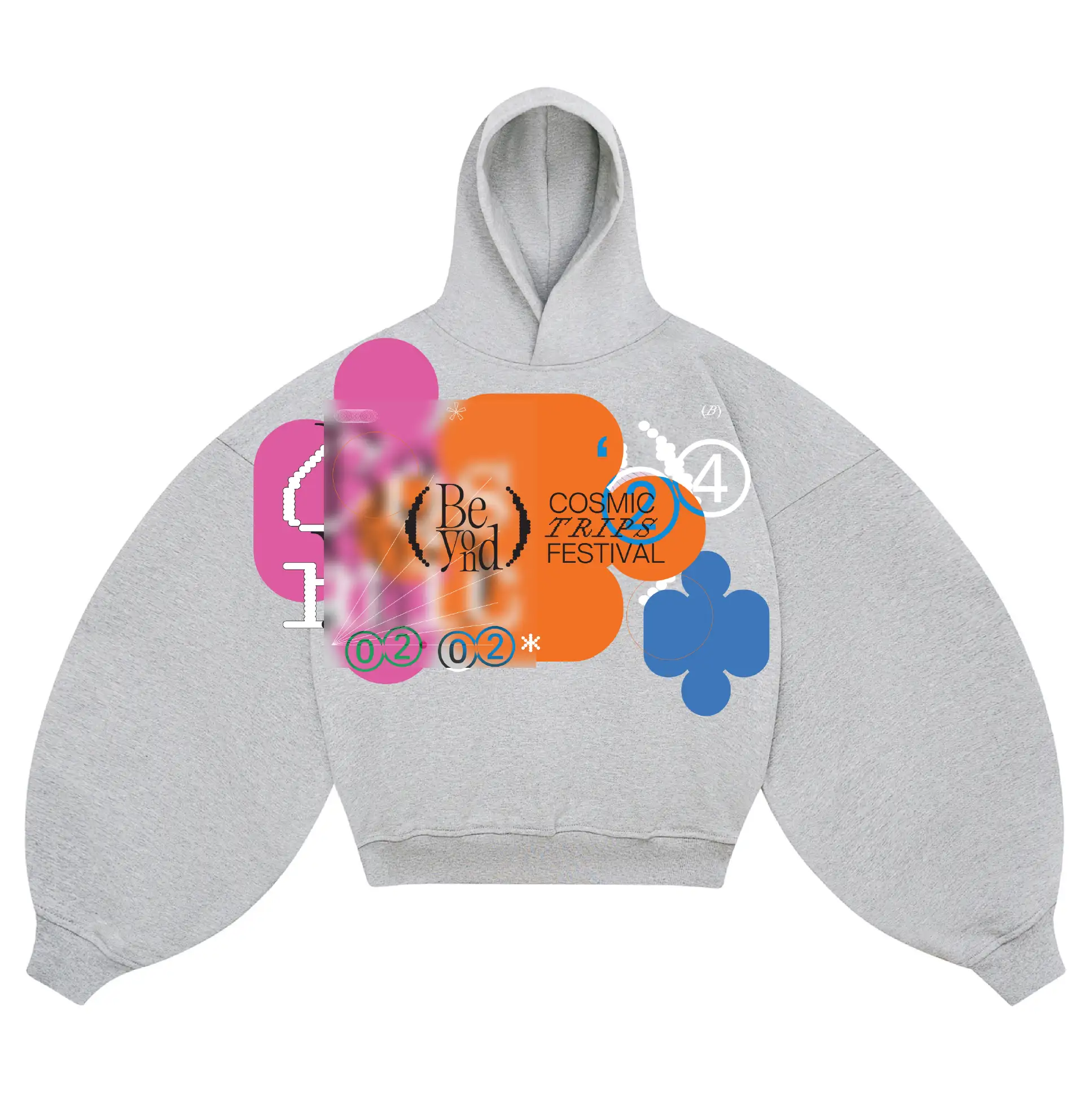 Merchandise colorful scifi design for cosmic trip festival